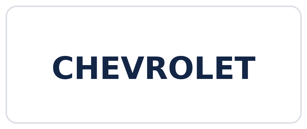 Chevrolet &ndash; cars we service