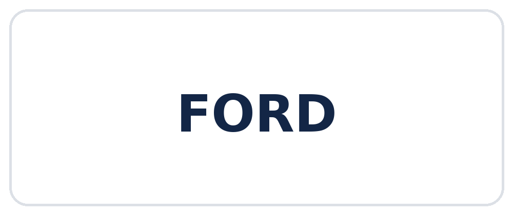 Ford &ndash; cars we service