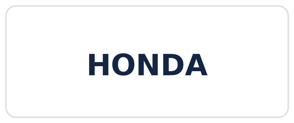 Honda &ndash; cars we service