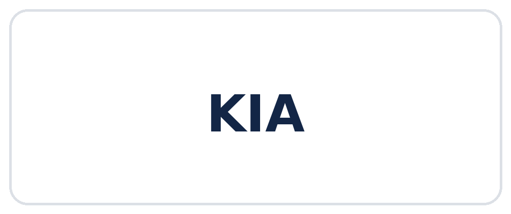 Kia &ndash; cars we service
