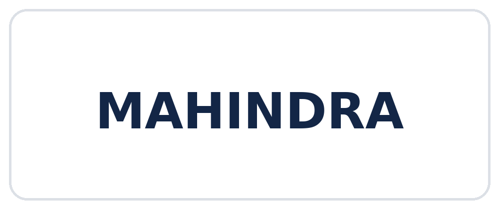 Mahindra &ndash; cars we service