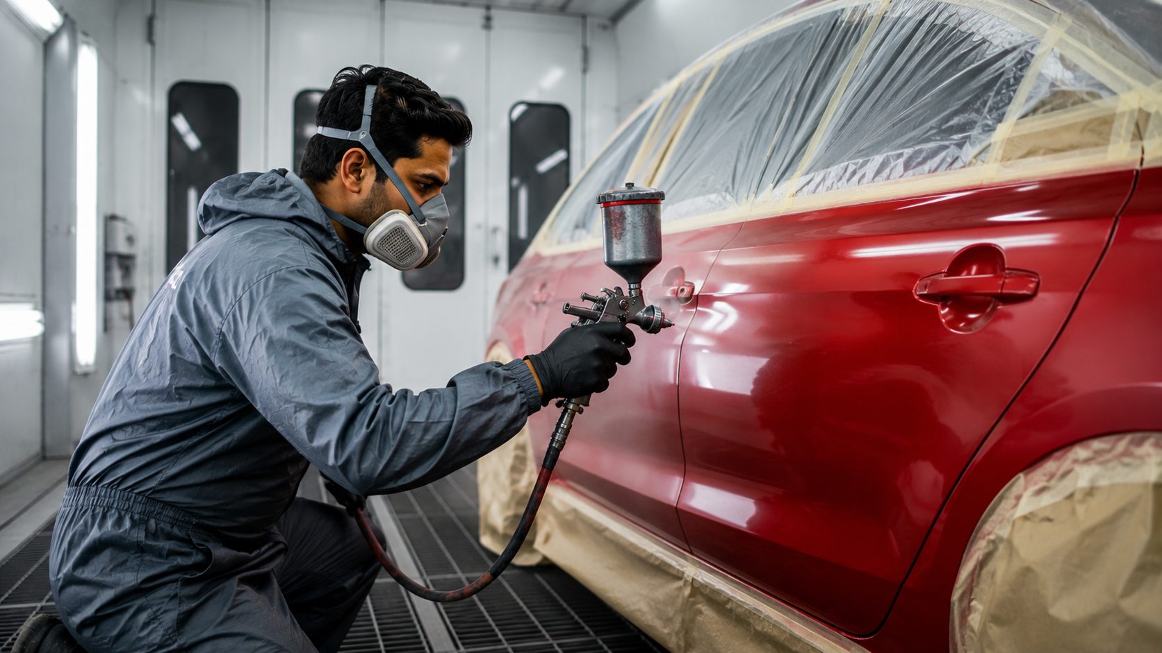 Car Painting at Shree Ram Automotive, Bhuj