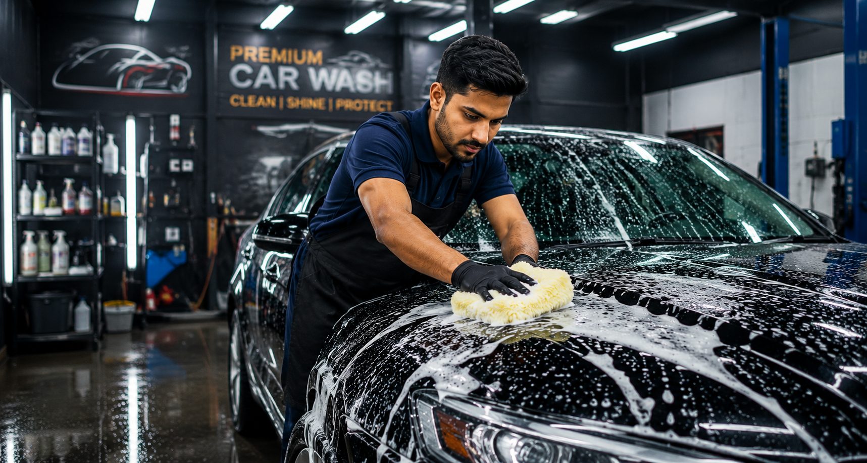 Car Wash at Shree Ram Automotive, Bhuj